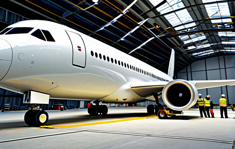 항공기 구조 설계 - Aluminum Alloy Construction**

"A wide-body passenger jet under construction in a vast aircraft hang...
