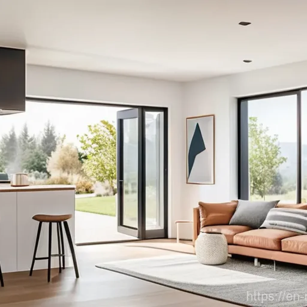 전자기계 시스템 - **Prompt 1: Smart Home Morning Automation**
    "A cozy and sunlit modern kitchen and living room. I...