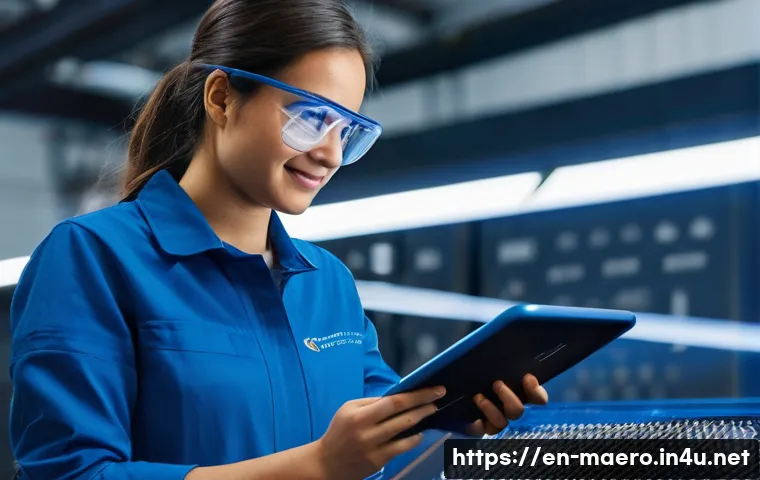 항공기 공력 설계 - **Prompt:** A young, smiling female aircraft engineer in her late 20s, wearing safety glasses and a ...