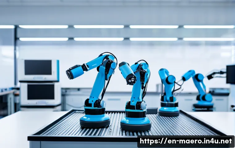 기계공학 물리학 - **Prompt 1: Collaborative Robotics in a Modern Lab**